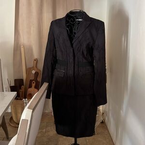 Black blazer and skirt set